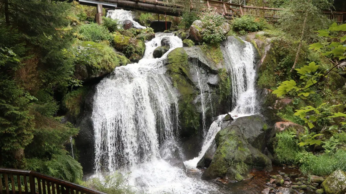 Die Triberger Wasserfälle im Schwarzwald.
