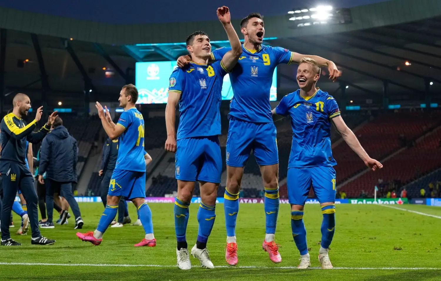 Die Ukraine steht erstmals im Viertelfinale einer EM. Nun geht es für das Team in Rom gegen England.