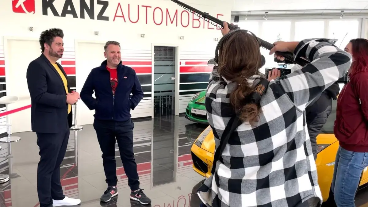 SWR dreht bei Automobile Kanz Kanz-Brüder Melchingen⇥