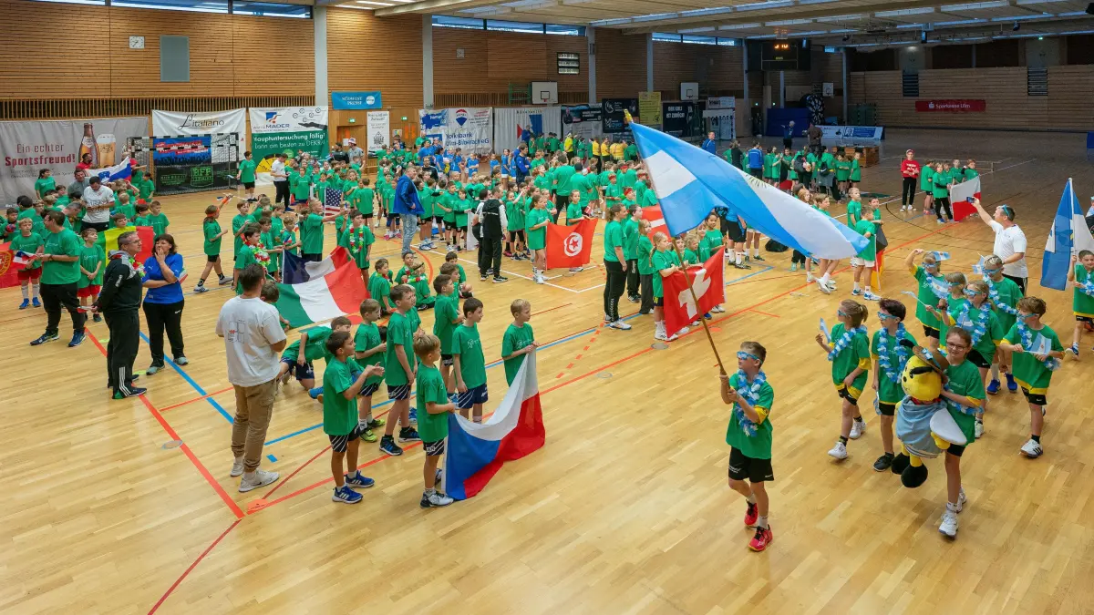 Handball, Fotoauftrag zur Mini-WM, präsentiert von SÜDWEST PRESSE: Ulm Kuhberghalle