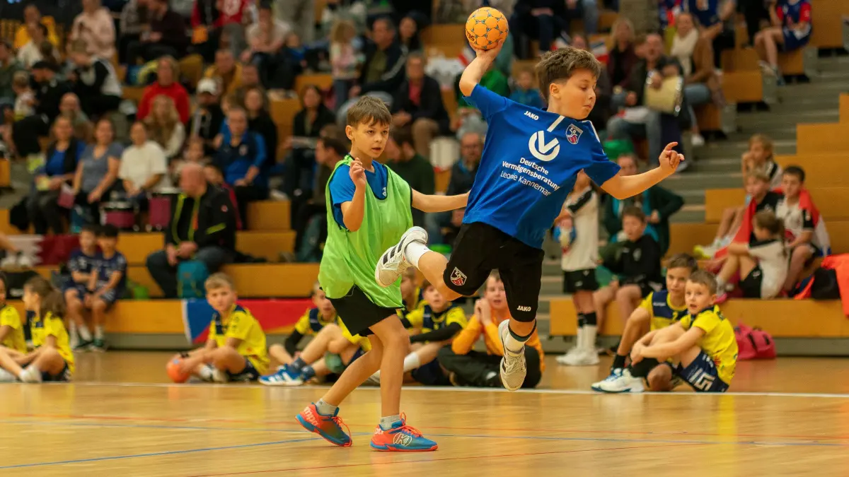 Handball, Fotoauftrag zur Mini-WM, präsentiert von SÜDWEST PRESSE: Ulm Kuhberghalle