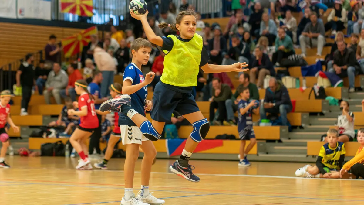 Handball, Fotoauftrag zur Mini-WM, präsentiert von SÜDWEST PRESSE: Ulm Kuhberghalle