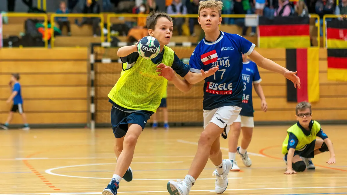 Handball, Fotoauftrag zur Mini-WM, präsentiert von SÜDWEST PRESSE: Ulm Kuhberghalle