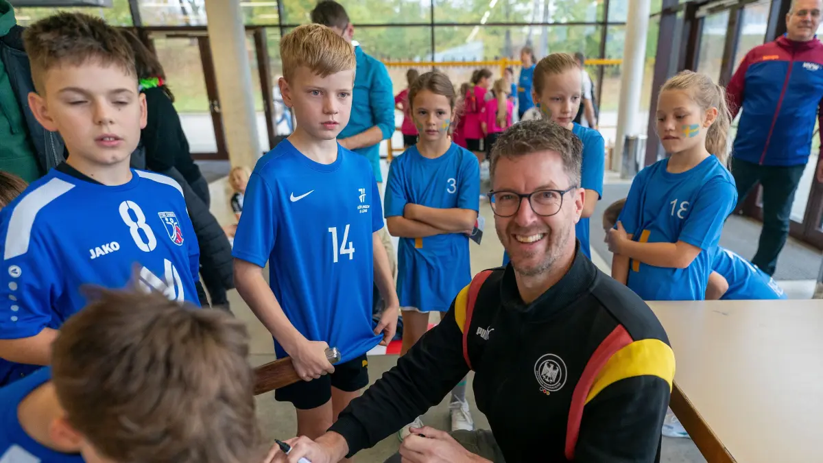 Handball, Fotoauftrag zur Mini-WM, präsentiert von SÜDWEST PRESSE: Ulm Kuhberghalle