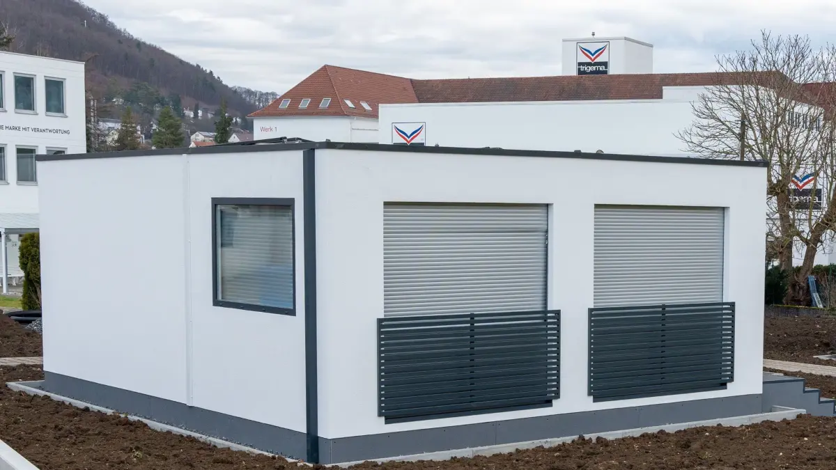 Blick auf ein Tiny House