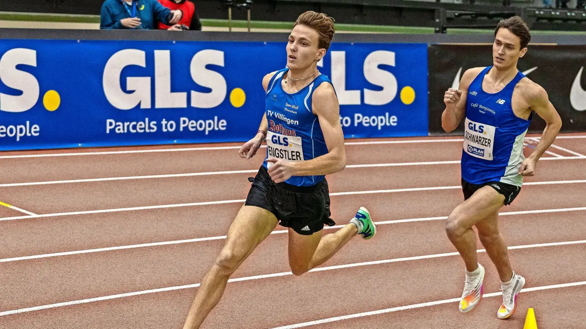 Engstler Adrian (TV Villingen, #41), 800m Maenner, GER, Leichtathletik, Deutsche Meisterschaften, Dortmund, 18.02.2023, Foto: EIBNER/Stefan Mayer