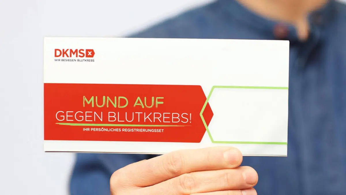 Wer helfen will, kann sich jetzt bei der DKMS ganz einfach registieren lassen.