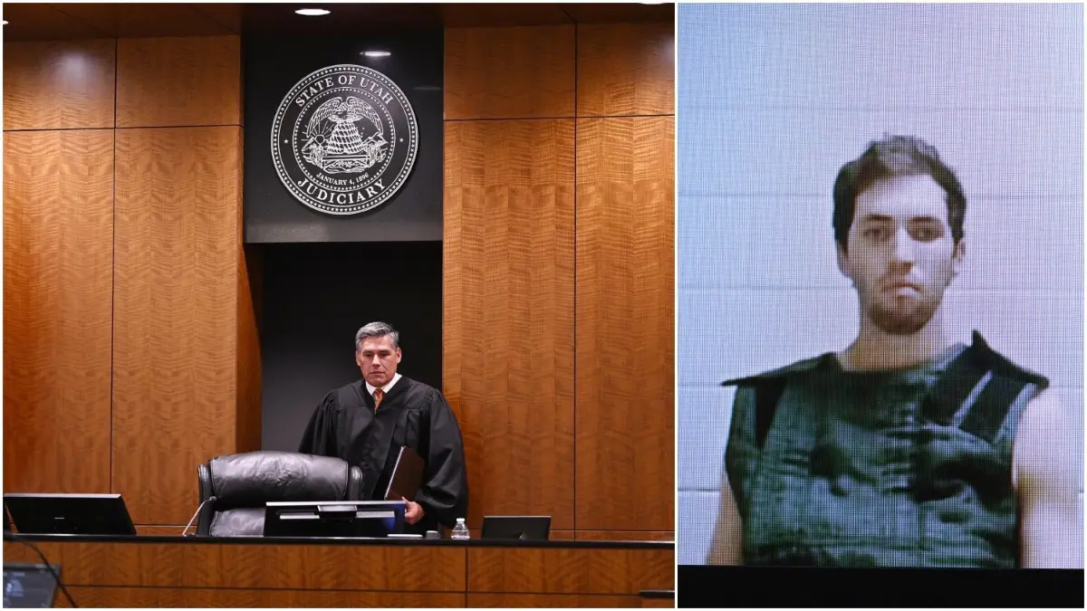 Richter Tony Graf (links) und der mutmaßliche Attentäter (rechts).