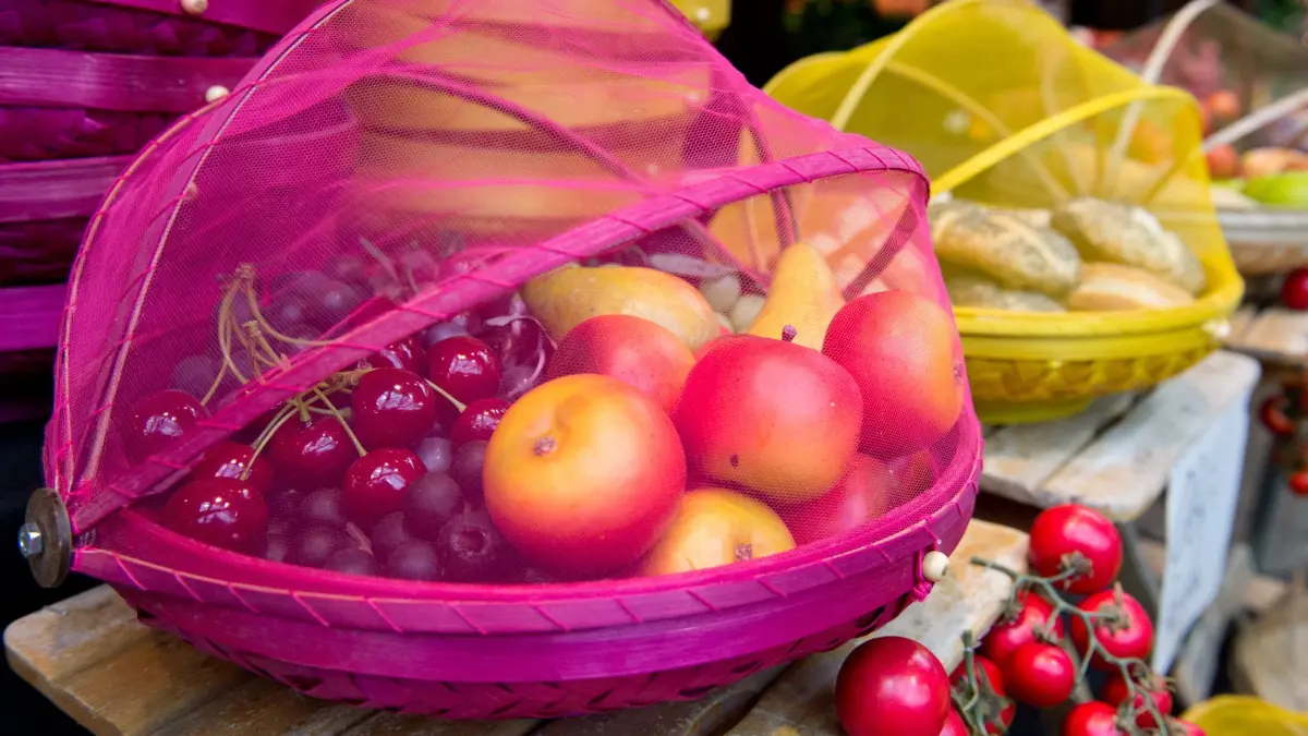 Obstschale mit Netz