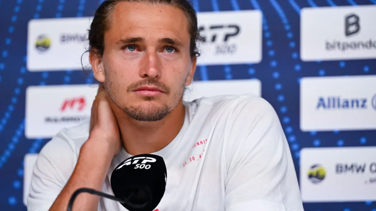 Tennis: ATP-Tour - München: 13.04.2026, Bayern, München: Tennis, ATP-Tour, Einzel, Herren: Alexander Zverev (Deutschland) nimmt an einer Pressekonferenz teil. Foto: Sven Hoppe/dpa +++ dpa-Bildfunk +++