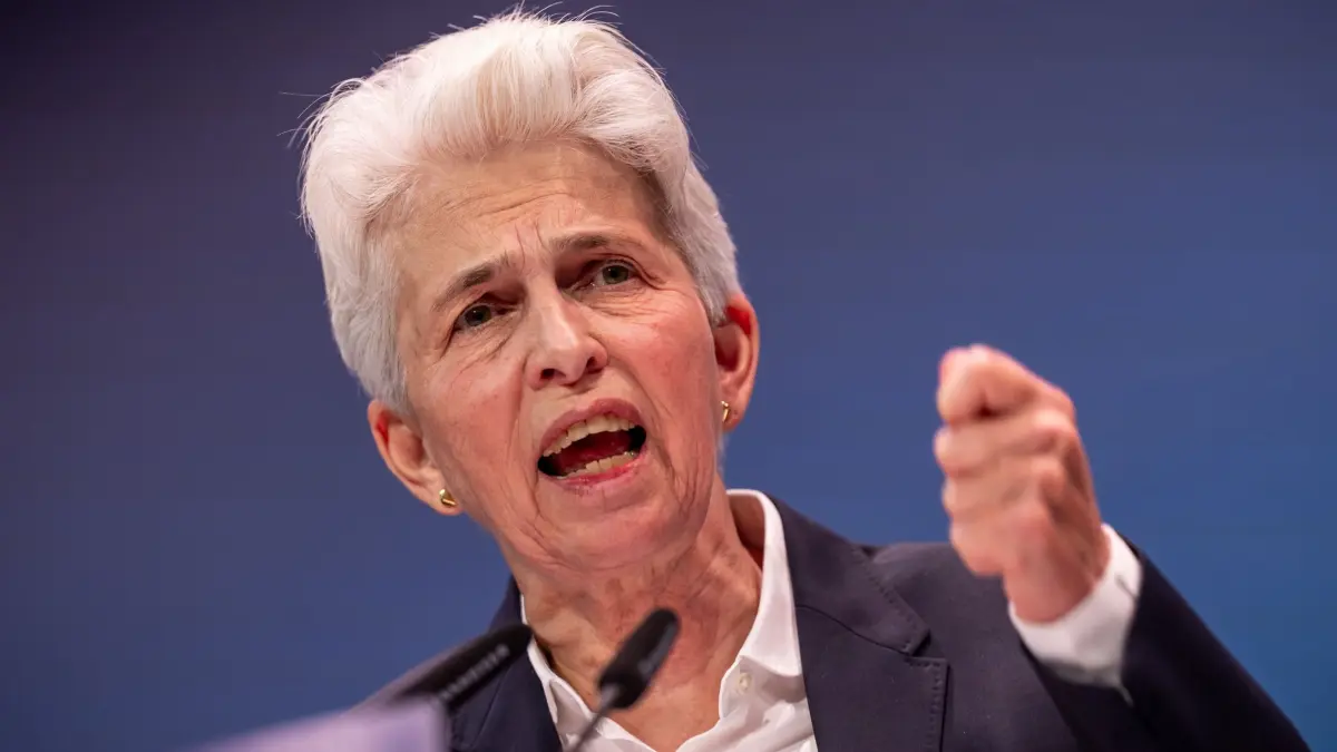 FDP Bundesparteitag: 30.05.2026, Berlin: Marie Agnes Strack Zimmermann, Kandidatin als Parteivorsitzende der FDP, spricht beim FDP Bundesparteitag. Foto: Michael Kappeler/dpa +++ dpa-Bildfunk +++