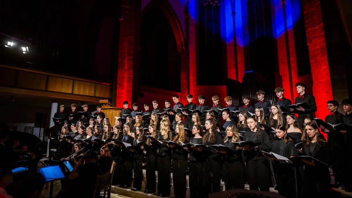 Vokalensemble des OHG Nagold beim Konzert