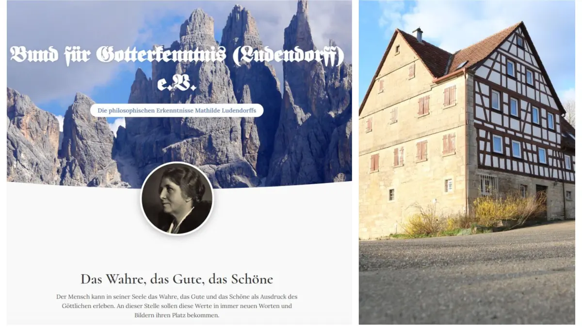 Bund für Gotterkenntnis (Ludendorff) Homepage und Jugendheim Hohenlohe in Herboldshausen