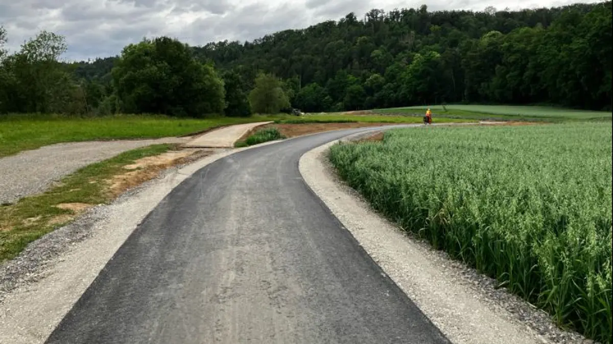 Neuer Radweg durchs Neckartal bei Bad Niedernau