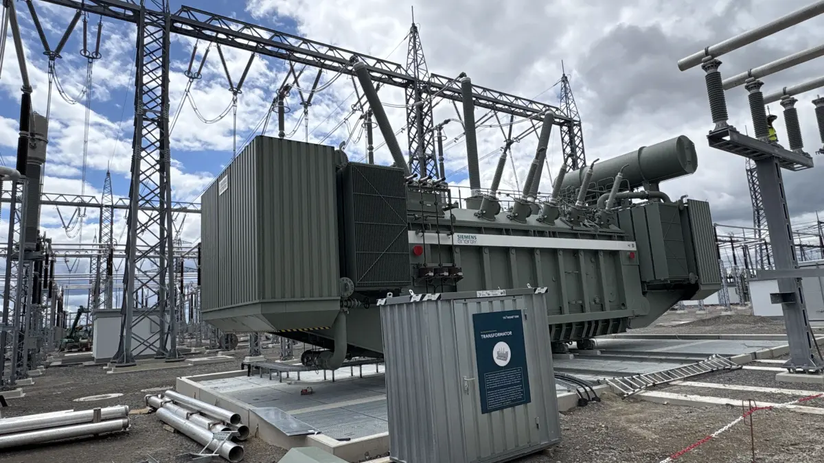 Umspannwerk Jettingen/Oberjettingen Transformator erster Bauabschnitt