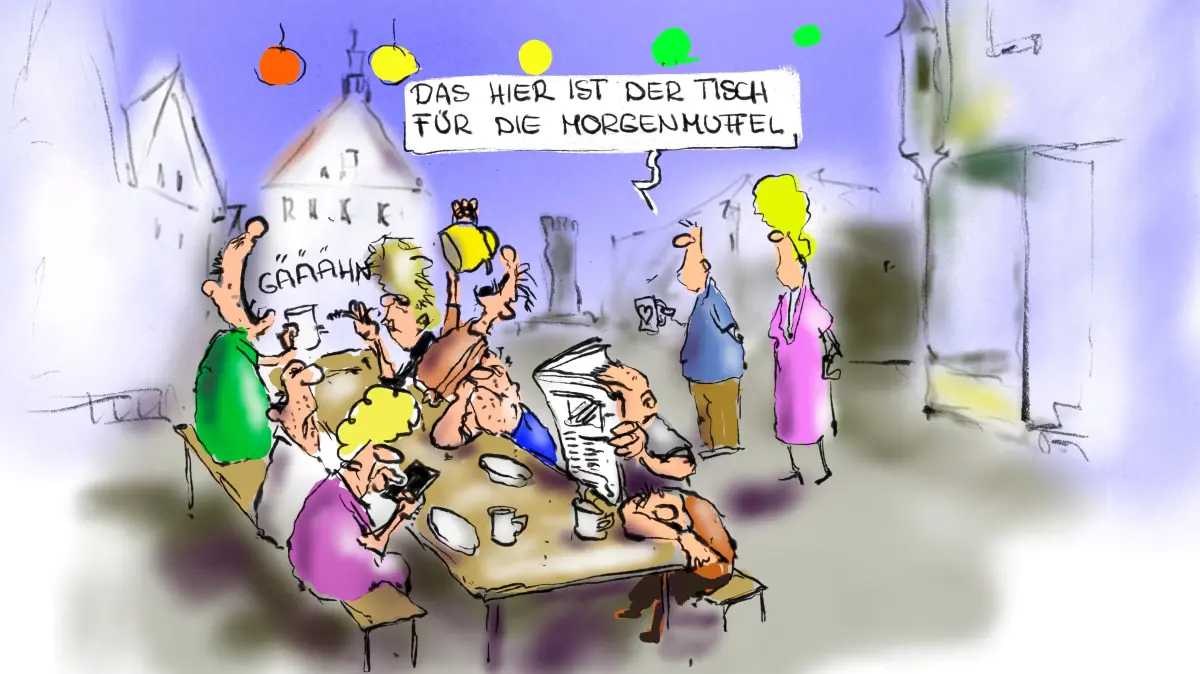 Karikatur Hechingen