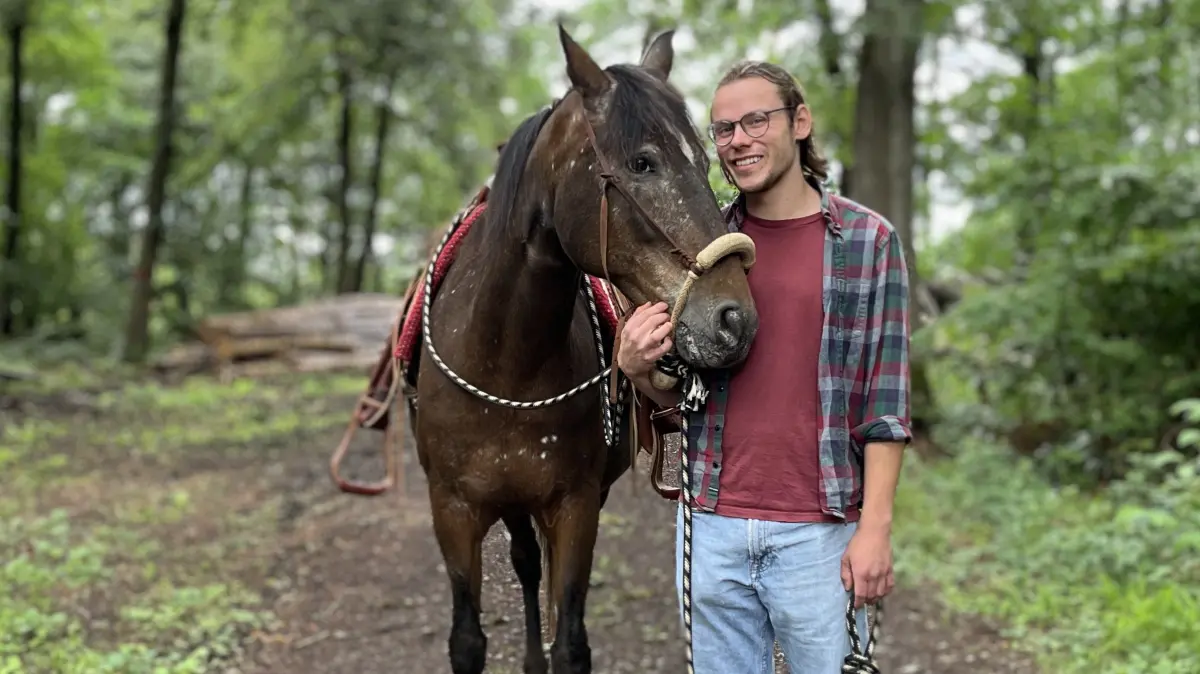 Jakob Hoffmann mit seiner Stute Legacy