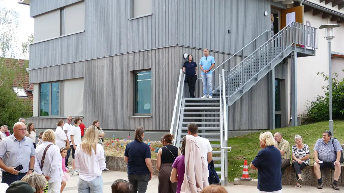 Der "aufgestockte" Hort in Ebhausen wird eingeweiht