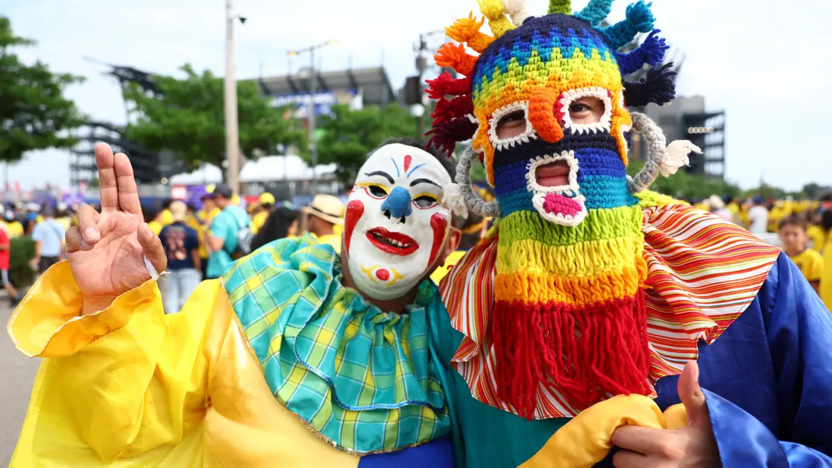 Ivory Coast v Ecuador - FIFA World Cup - Group E - Lincoln Financial Field: Philadelphia, USA, 14th June 2026. Ecuador fans during the Ivory Coast vs Ecuador FIFA World Cup, WM, Weltmeisterschaft, Fussball match at Lincoln Financial Field, Philadelphia. Picture credit should read: Paul Terry / Sportimage EDITORIAL USE ONLY. No use with unauthorised audio, video, data, fixture lists, club/league logos or live services. Online in-match use limited to 120 images, no video emulation. No use in betting, games or single club/league/player publications. SPI_297_PT_Ivory_Coast_Ecuador SPI-4836-0297