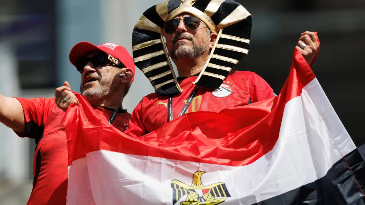Belgium V Egypt – FIFA World Cup 2026 Group F – Seattle, USA: June 15, 2026, Seattle, Washington, United States of America: Egypt fans during the FIFA World Cup, WM, Weltmeisterschaft, Fussball 2026 Group F match between Belgium and Egypt at Lumen Field. Belgium V Egypt Ãâ FIFA World Cup 2026 Group F Ãâ Seattle, USA PUBLICATIONxINxGERxSUIxAUTxONLY - ZUMAc318 20260615_zsp_c318_060 Copyright: xJohnxCarusix