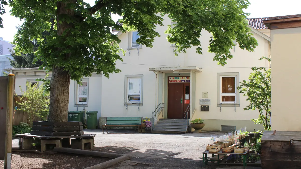 Das Gebäude des ehemaligen Kindergartens Wilhelmspflege in Schwenningen wird abgerissen.