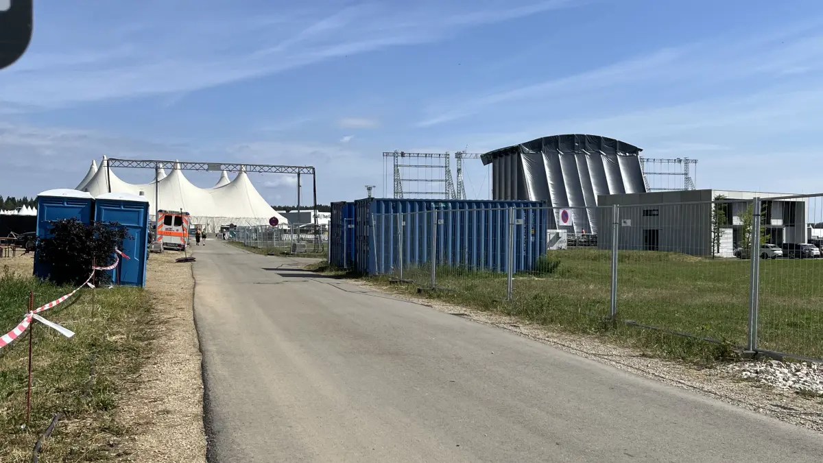 Die Ruhe vor dem Sturm – noch werden die letzten Vorbereitungen für Southside 2026 getroffen.