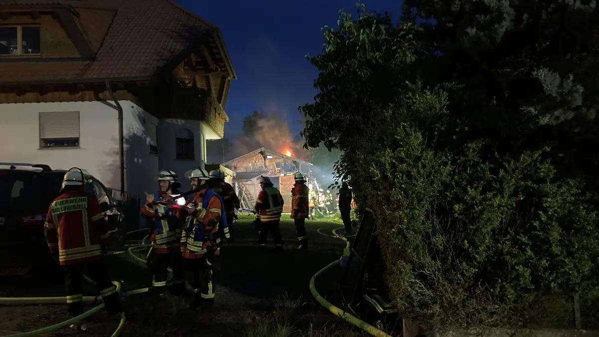 Am Mittwoch, 10. Juni, kurz nach 20 Uhr brach in einem Schuppen in Möttlingen ein Brand aus.