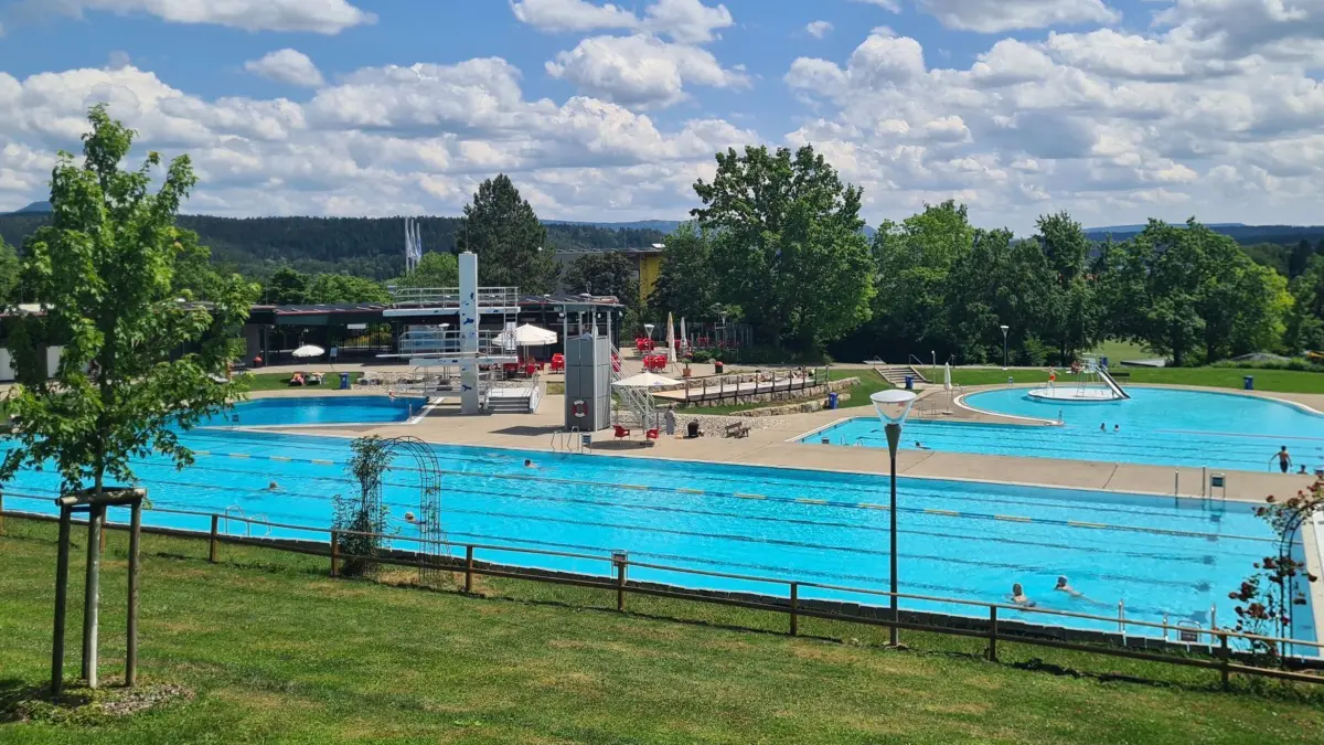 Das 50-Meter-Becken im Rottweiler Freibad: Seine Sanierung würde 4,2 Millionen Euro kosten.