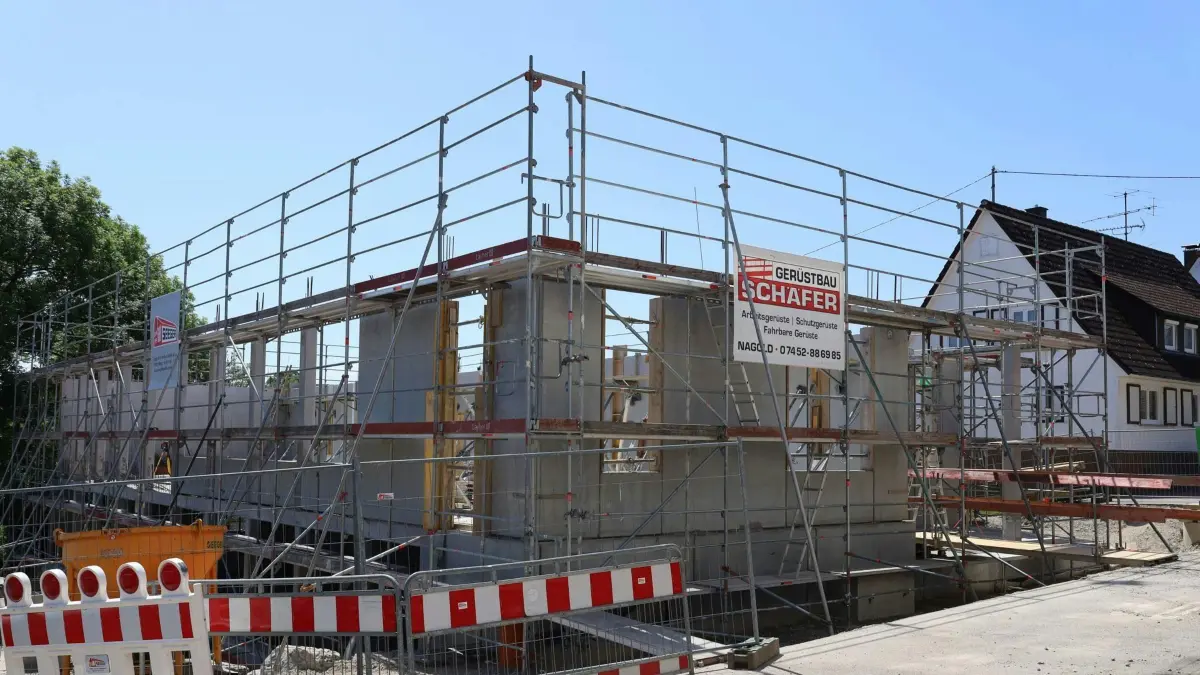 Ende Mai 2026 gibt es am Neubau für die Ganztagsbetreuung in Dornhan deutlich sichtbare Fortschritte.