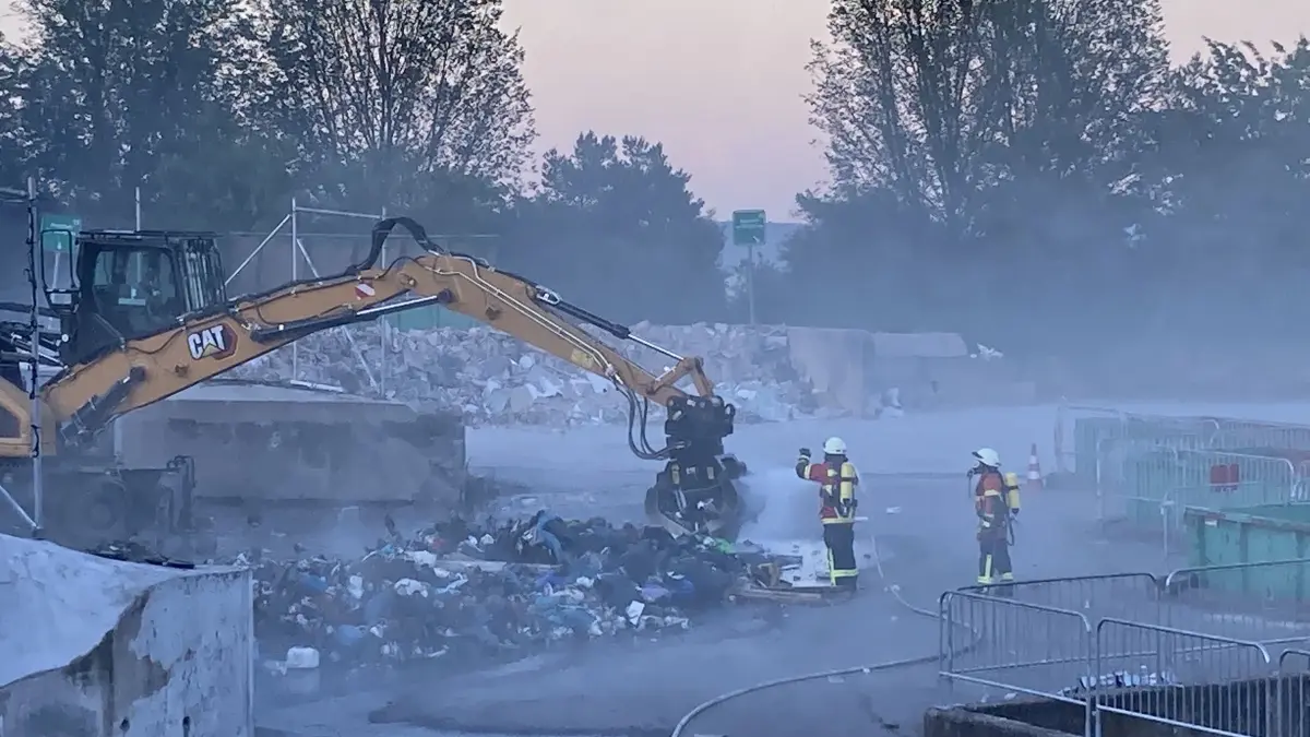 Brand Entsorgungsanlage SImmozheim