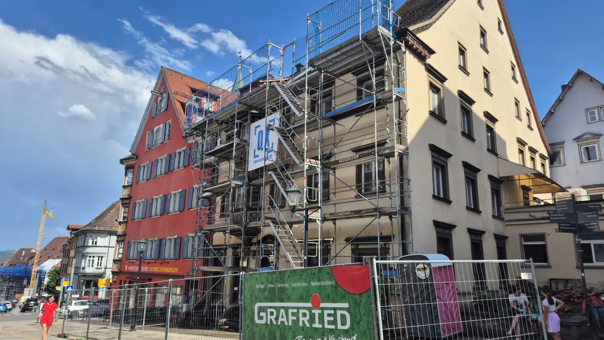 Die "Obere Apotheke" wird saniert.