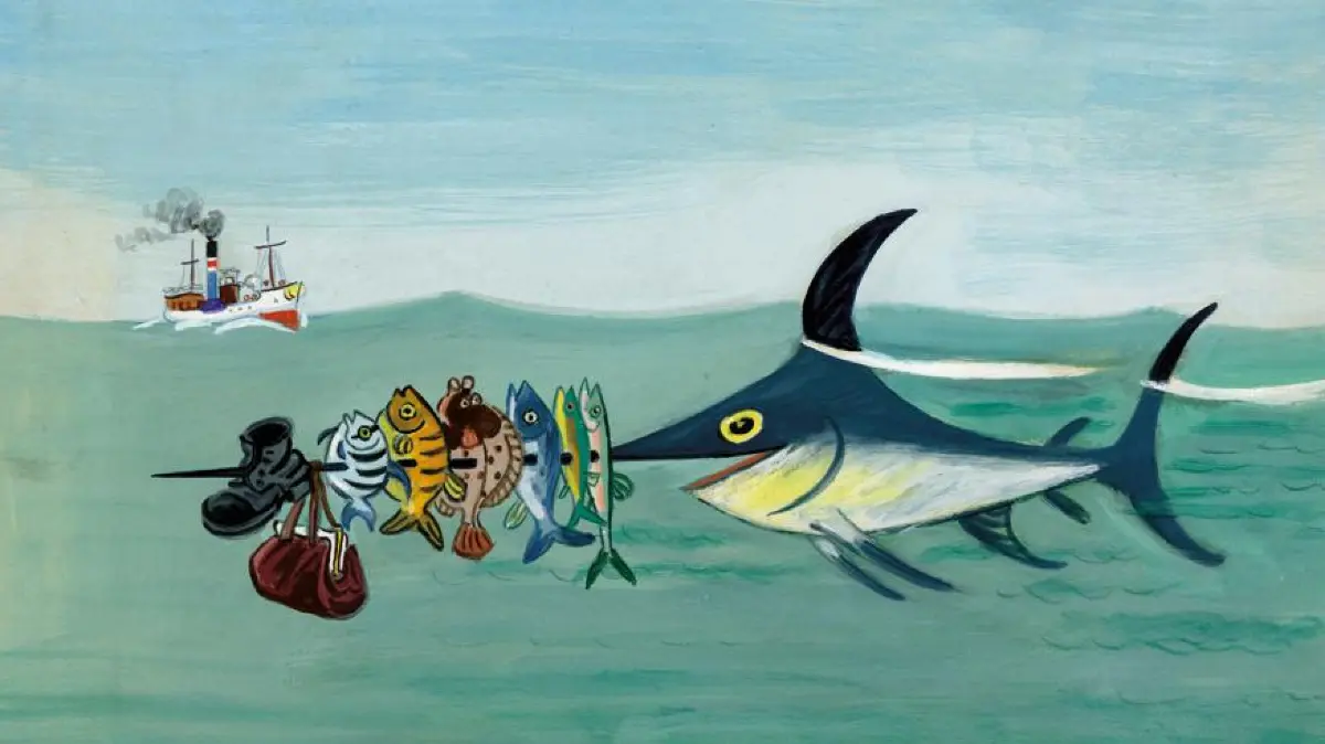 Schwertfisch von Walter Trier