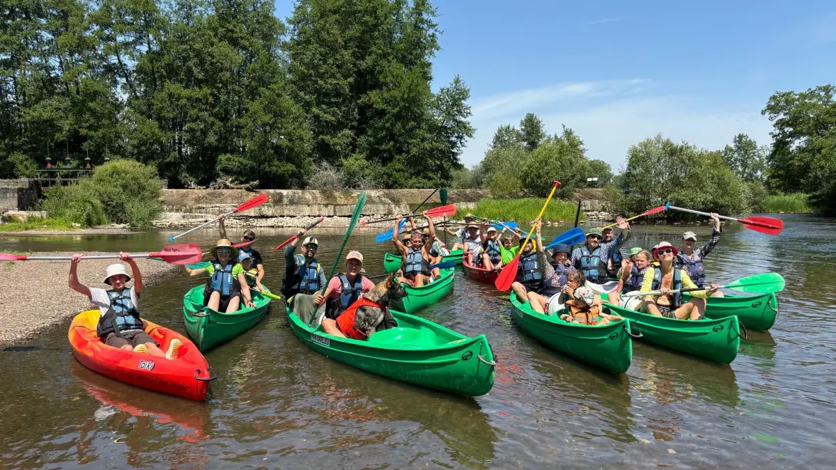 Viel Spaß hatte die Schwarzwaldvereins-Gruppe aus dem Kleinen Wiesental bei der Familienkanutour in Frankreich.