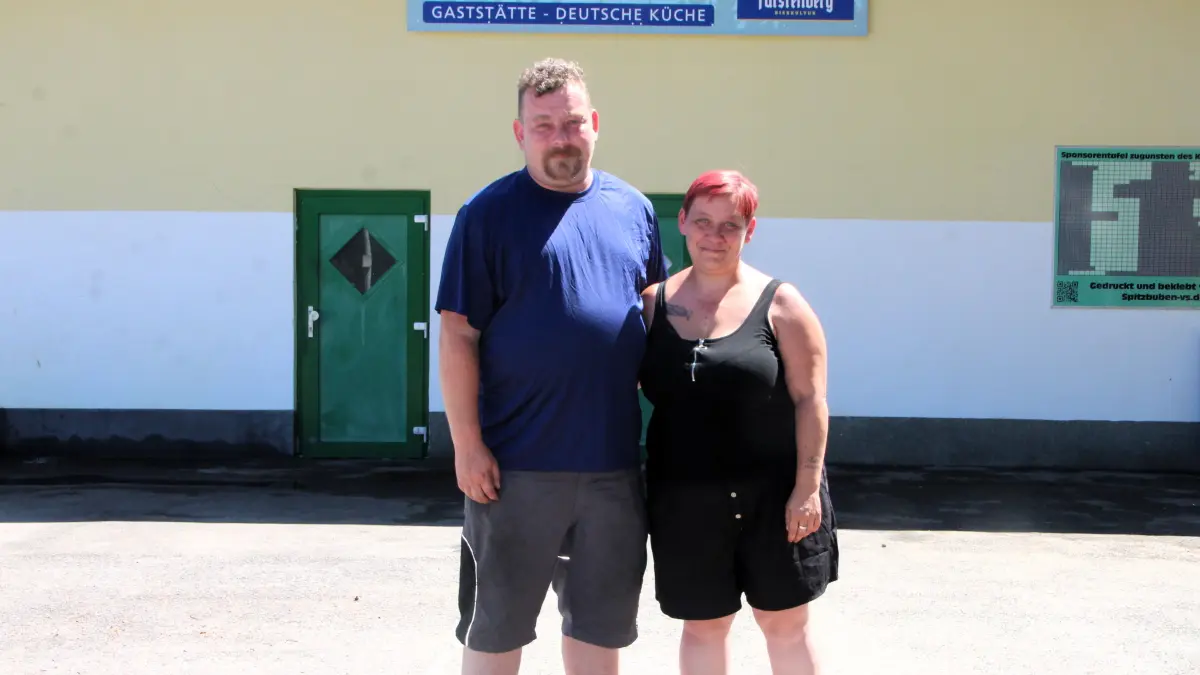 Natalie Tobey und Sebastian Rapp bieten in der Waldeslust der FSV Schwenningen deutsche Gerichte.