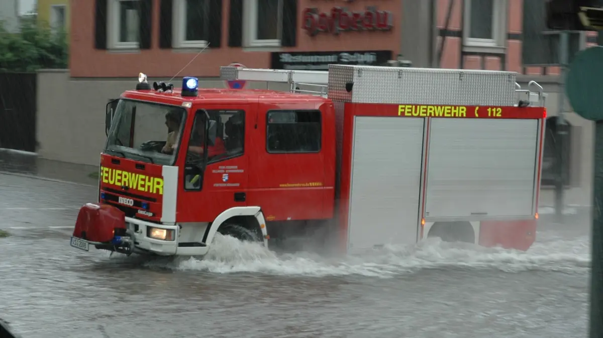 Durch das Unwetter von 2006 war die Feuerwehr in Villingen-Schwenningen im Dauereinsatz.