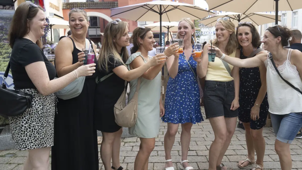 Trotz Sommerhitze herrschte beim Müllheimer Stadtfest vielerorts Feierlaune.