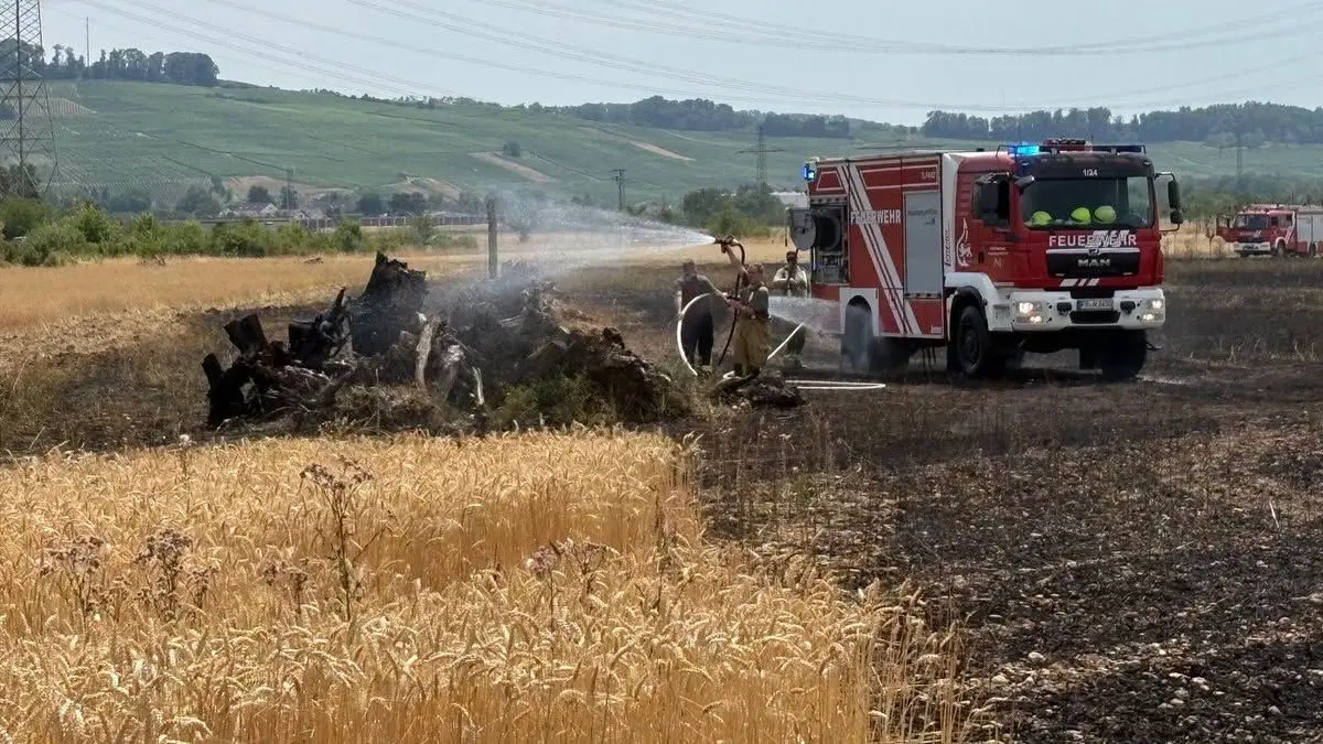 Nach etwa zwei Stunden war das Feuer in Auggen gelöscht.