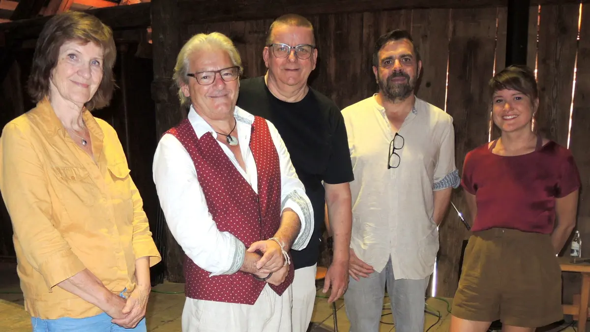 Carola Horstmann (von links), Elmar Langenbacher, Michael Paul, Andreas Hör und Elena Seeger machten das Programm.