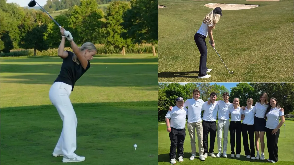 Der Deutsche Golf Verband hat Stella Aurelia Ernst vom GC Hechingen-Hohenzollern mit dem Nachwuchspreis ausgezeichnet. Die 9-Loch-Jugendmannschaft des GC Hechingen-Hohenzollern (re. unten) - Stella Aurelia Ernst ist die Vierte von rechts.