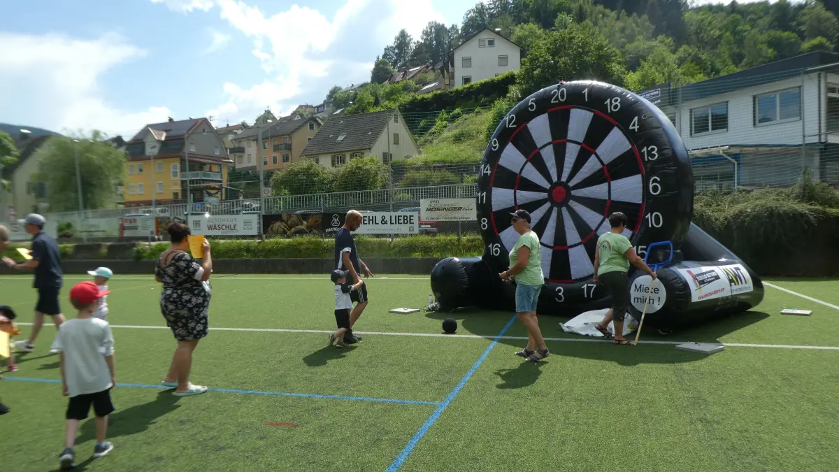 WM beim Sommerfest des Geschwister-Heine-Kindergarten