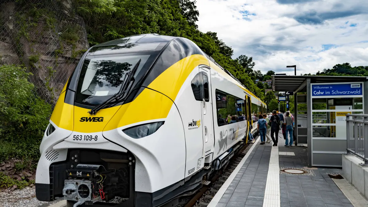 Langfristig, so wünschen es sich die Verantwortlichen, soll die Hesse-Bahn von Calw direkt bis Stuttgart fahren können.