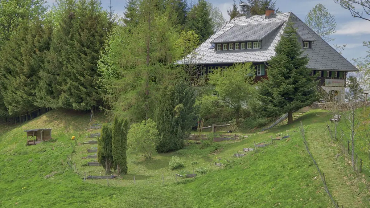 Mit ihren Holzaufbauten und mächtigen Dächern prägen die Schwarzwaldhäuser seit Jahrhunderten eine Landschaft.