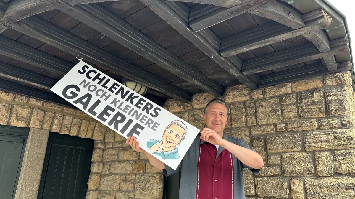 "Schlenkers noch kleinere Galerie" entsteht.