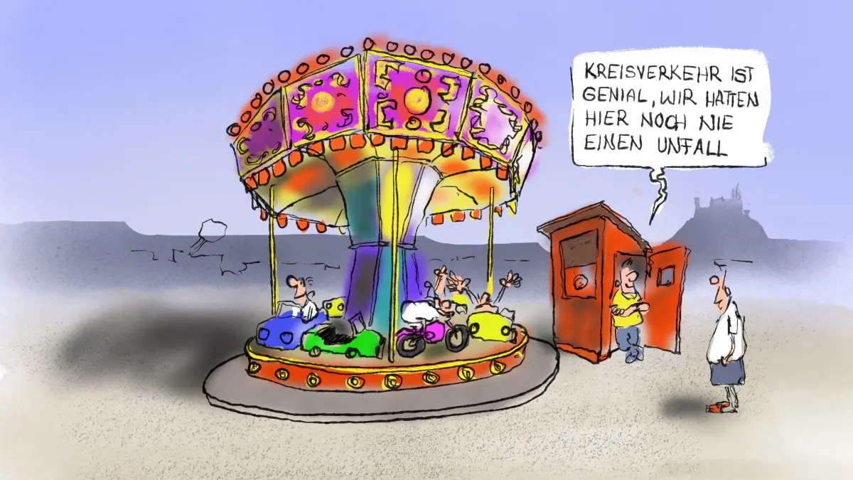 Karikatur Hechingen
