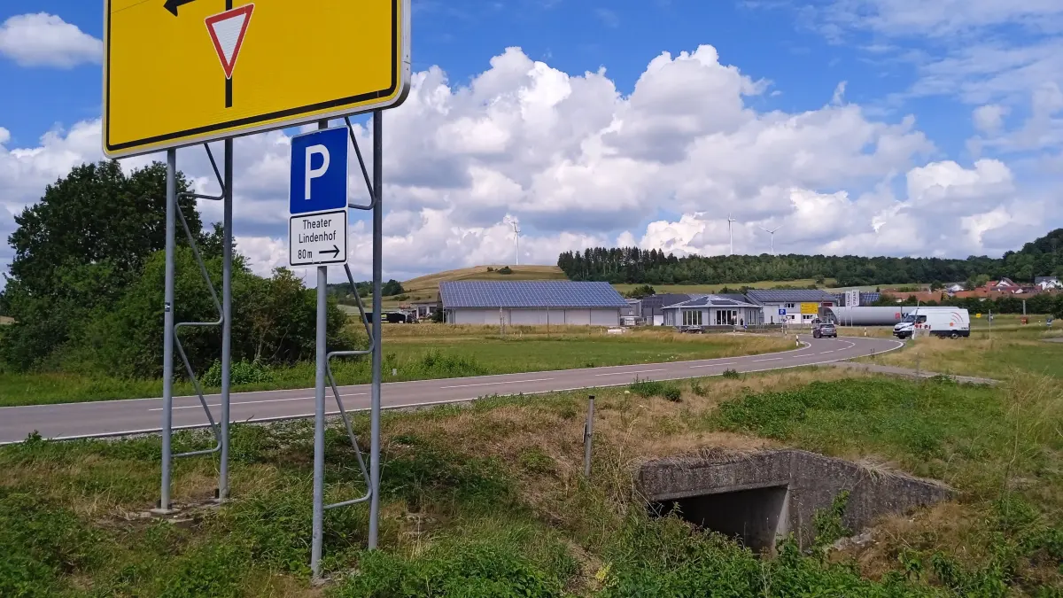 Angekündigte Umleitung Salmendingen nach Melchingen