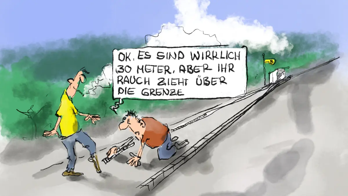 Die neuen Raucherregeln sind an manchen Stellen ohne Maßband kaum einzuhalten. Ob das aber überhaupt von der Stadt so genau kontrolliert werden kann und soll, bleibt abzuwarten.