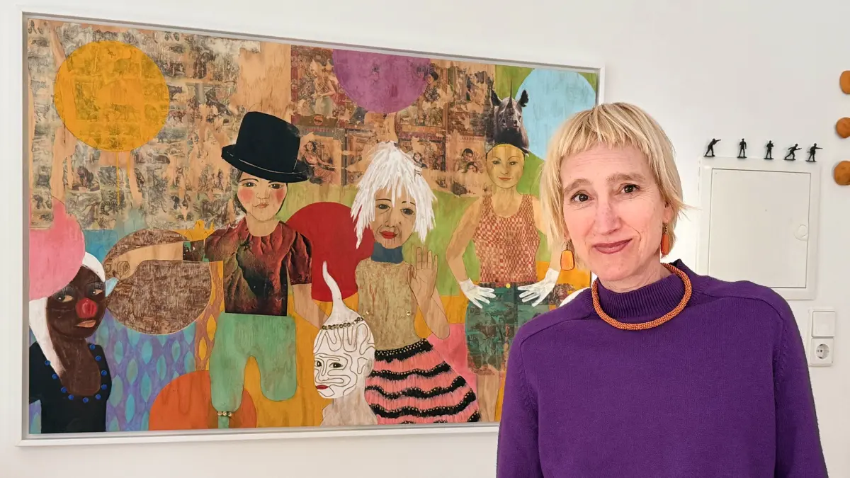 Seit einigen Monaten hat die Künstlerin Julia von Troschke ihr Atelier im Rottweiler Neckartal.