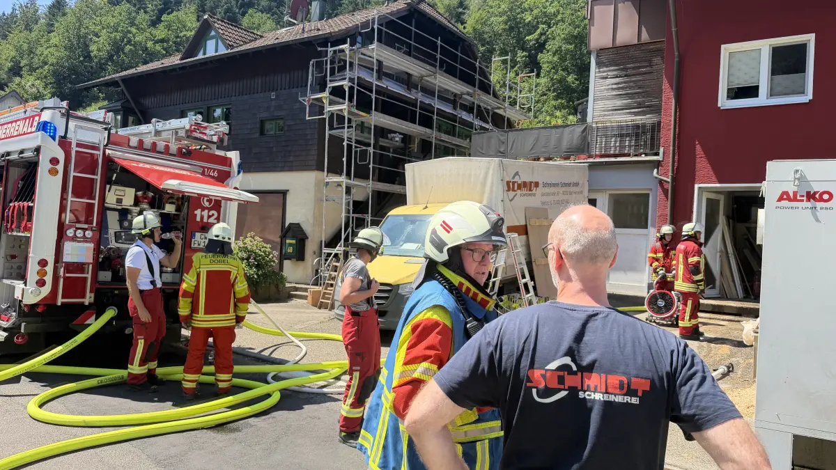 Großer Einsatz in Bad Herrenalb