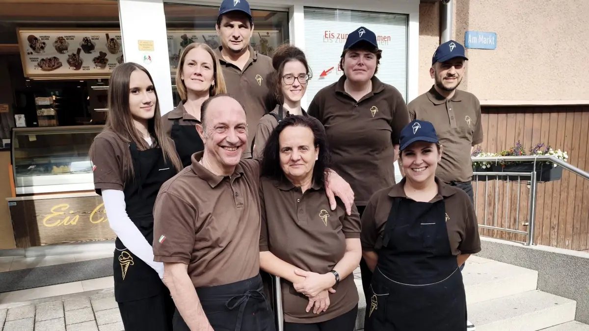Das Team vom San Marco mit Teresa Dorigo und Roberto Spina vorne.