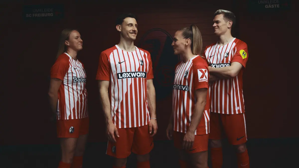 So sehen die neuen Trikots des SC Freiburg für die Saison 2026/27 aus